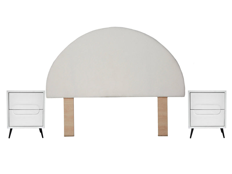 Recamara KS 3 Piezas Milna - Blanco