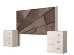 Recamara KS 3 Piezas Eloria - Gris y Blanco