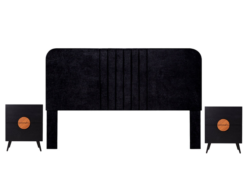 Recamara KS 3 Piezas Luell - Negro