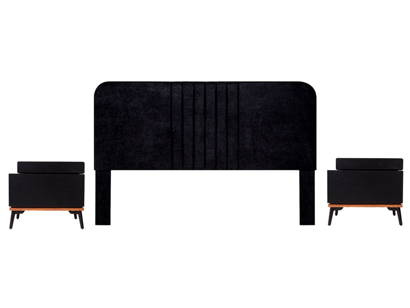 Recamara KS 3 Piezas Guelara - Negro