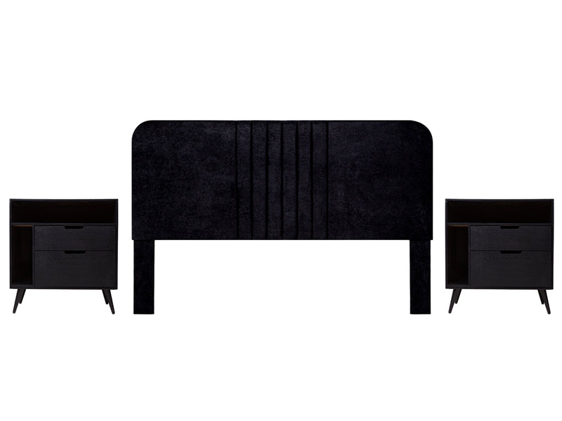 Recamara KS 3 Piezas Guelma - Negro