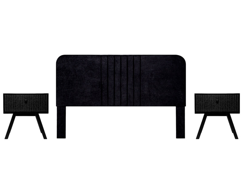 Recamara KS 3 Piezas Guendi - Negro