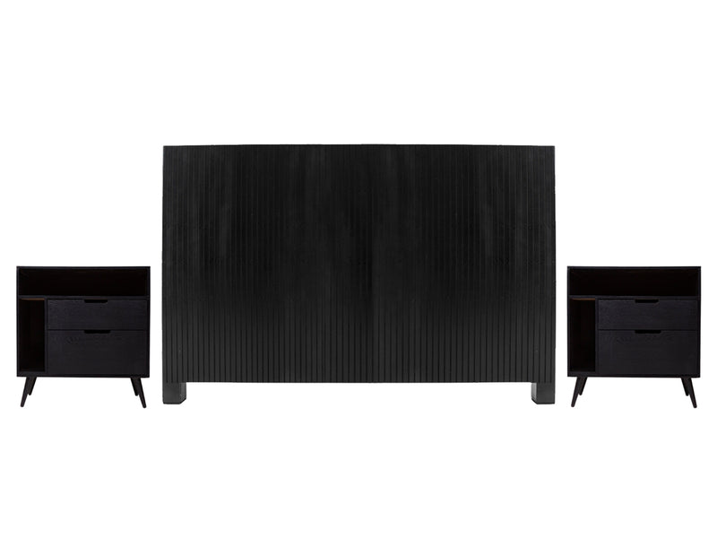 Recamara KS 3 Piezas Menori - Negro