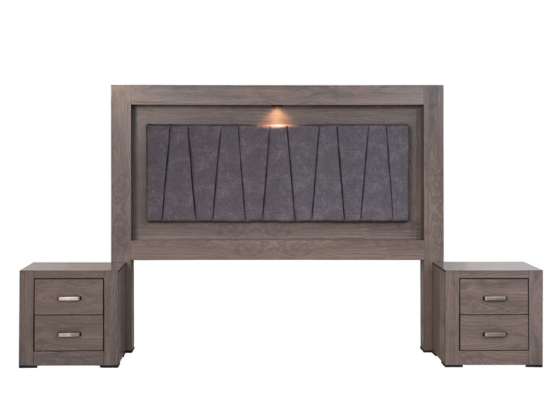 Recamara KS 3 Piezas Vizela - Gris