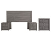 Recamara KS 4 Piezas Jazz Sin Espejo - Gris