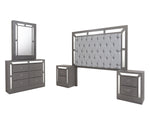 Recamara KS 4 Piezas Emilia - Gris