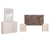 Recamara KS 5 Piezas Eloria - Blanco y Gris