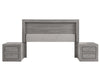 Recámara Valentina King Size 3 piezas - Gris