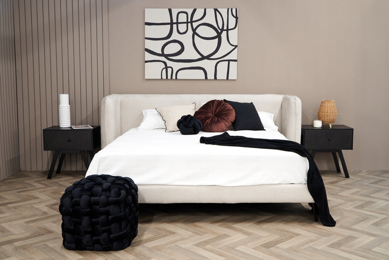 Cama Queen Size Sonatta - Gris Claro