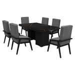 Comedor 6 Sillas Rusia - Negro