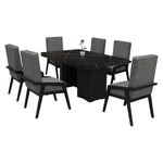 Comedor 6 Sillas Rusia - Negro