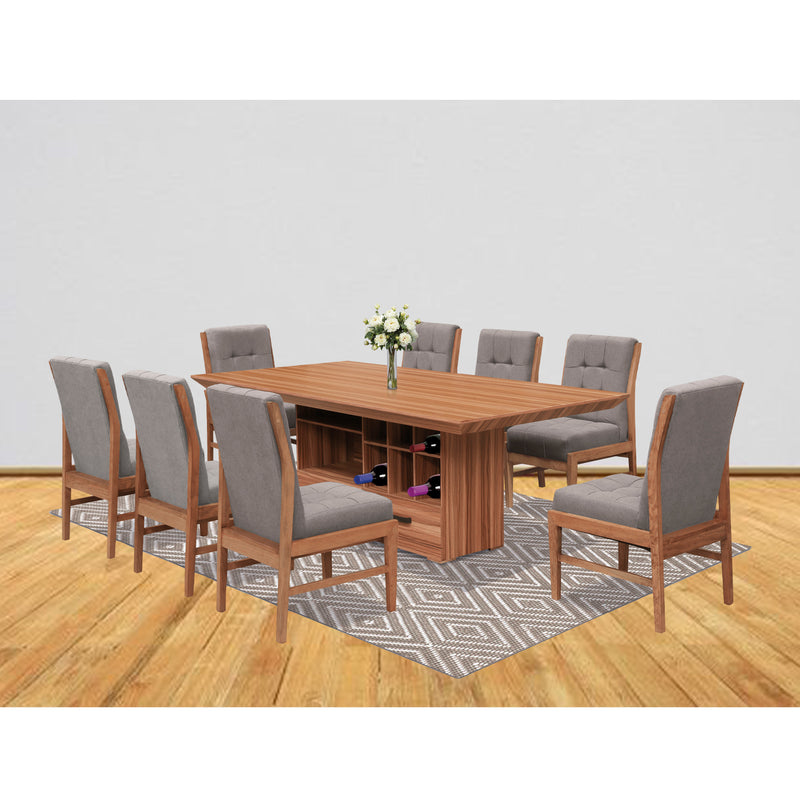 Comedor 8 Sillas Ambar - Nogal