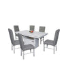Antecomedor Belgica 6 Sillas - Gris