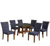 Antecomedor Dianne 6 Sillas - Nogal