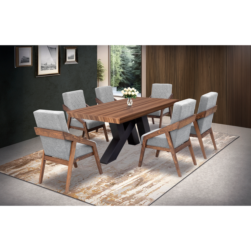 Comedor 6 Sillas Florencia - Parota