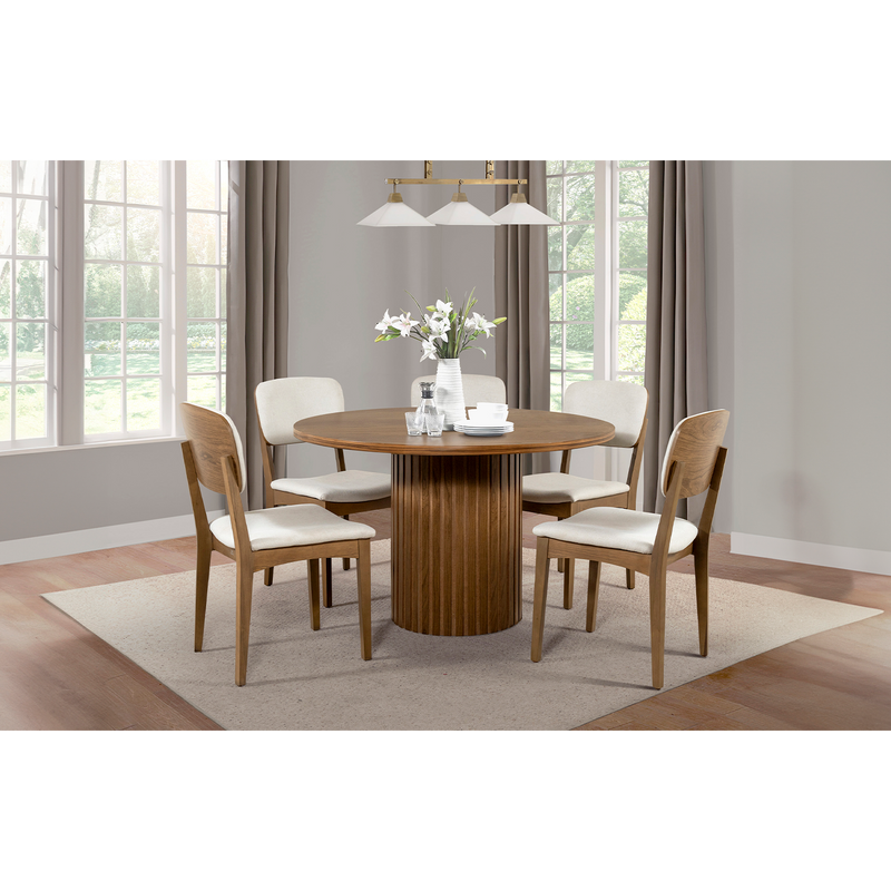 Comedor 5 Sillas Caspio - Nogal