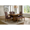 Comedor 4 Sillas 1 Banca Logan - Nogal