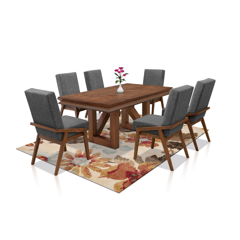 Comedor 6 Sillas Marsella - Nogal
