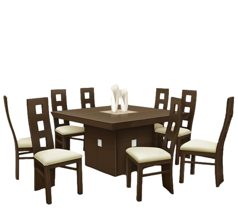 Antecomedor Parma 8 Sillas - Chocolate