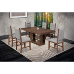 Comedor 6 Sillas Braga - Nogal