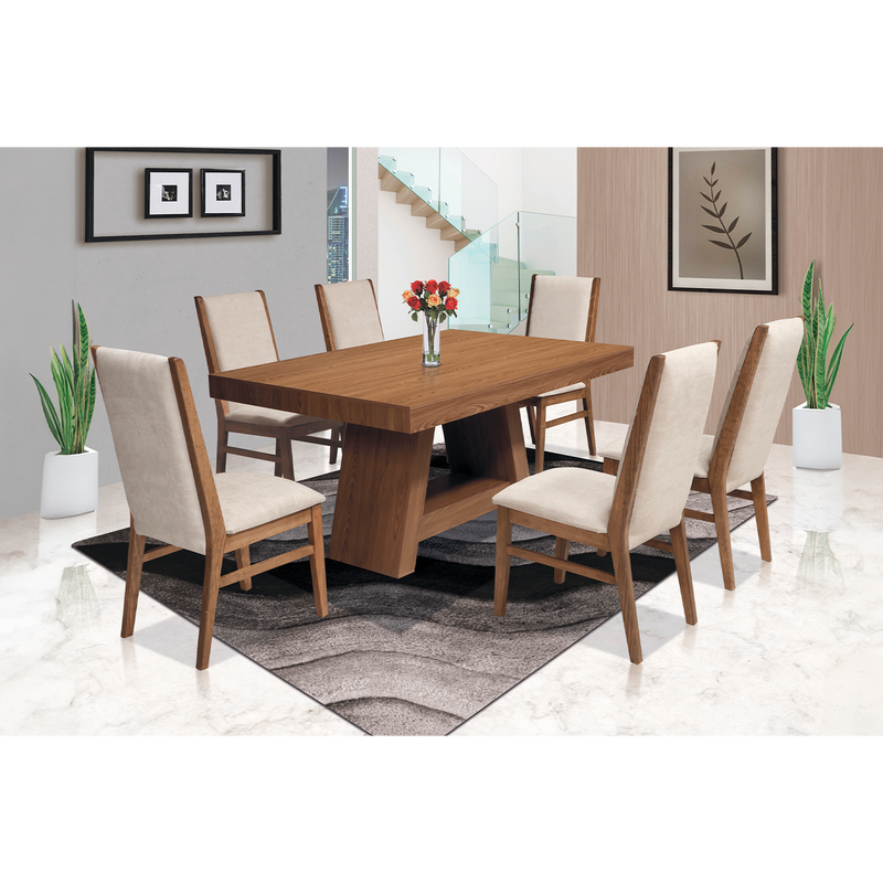 Comedor 6 Sillas Osaka - Nogal