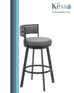 Banco de Bar Gimsby - Gris