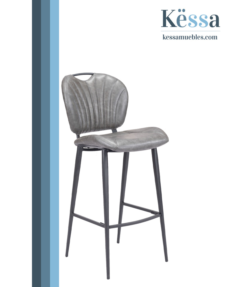 Banco de Bar Terrence - Gris