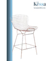 Banco de Barra Wire - Acero Inoxidable Rosado