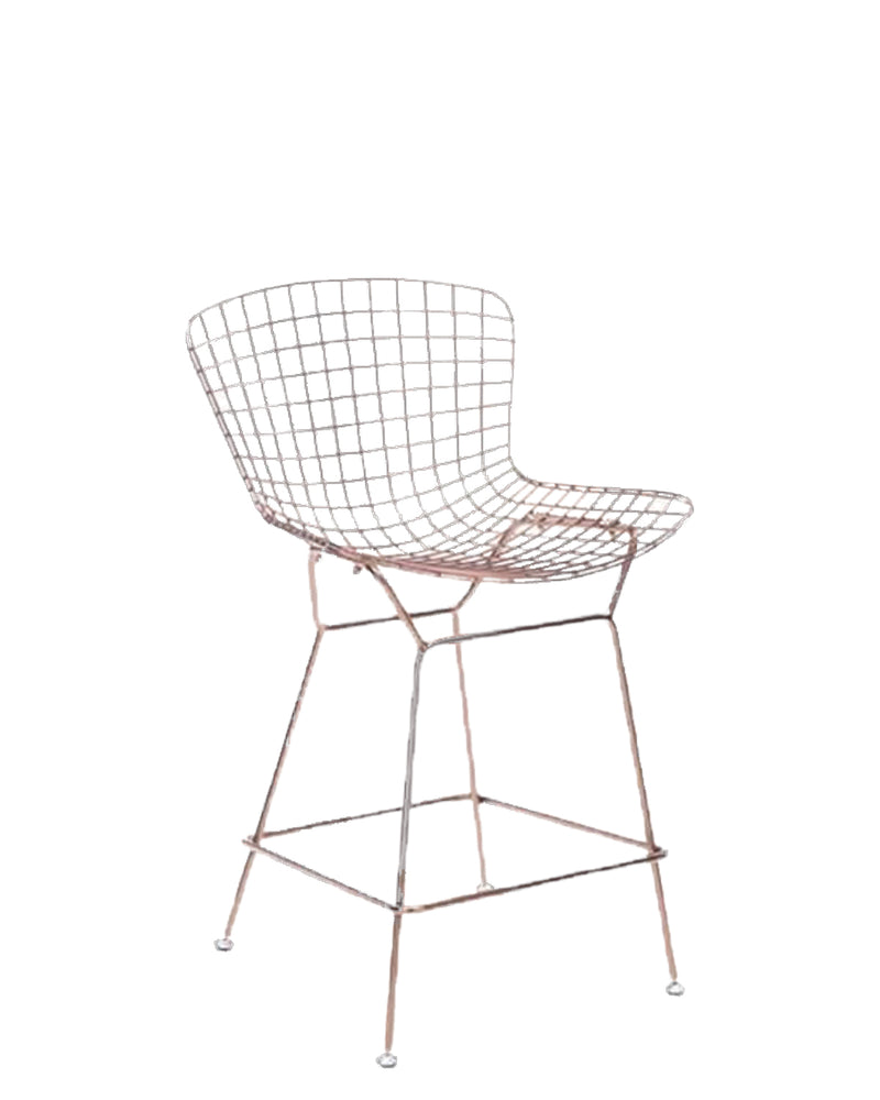 Banco de Barra Wire - Acero Inoxidable Rosado