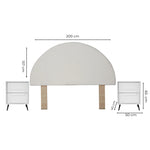 Recamara KS 3 Piezas Milna - Blanco