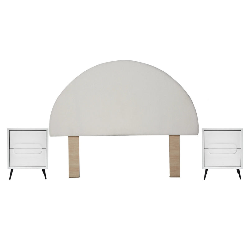 Recamara KS 3 Piezas Milna - Blanco