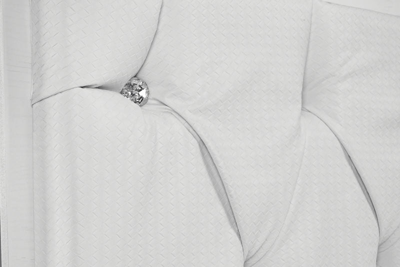 Recamara KS 3 Piezas Emilia - Blanco y Plata