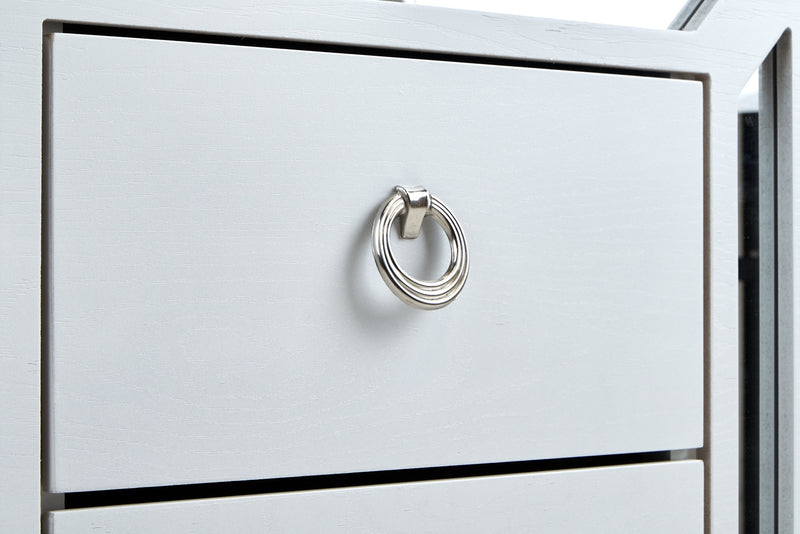 Recamara KS 3 Piezas Emilia - Blanco y Plata