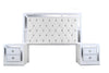 Recamara KS 3 Piezas Emilia - Blanco y Plata