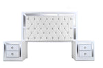 Recamara KS 3 Piezas Emilia - Blanco y Plata