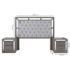 Recamara KS 3 Piezas Emilia - Gris