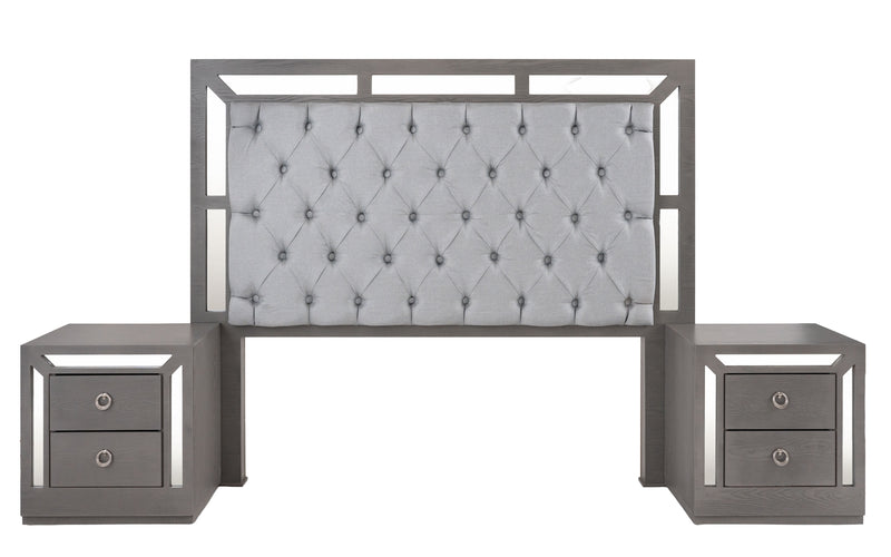 Recamara KS 3 Piezas Emilia - Gris