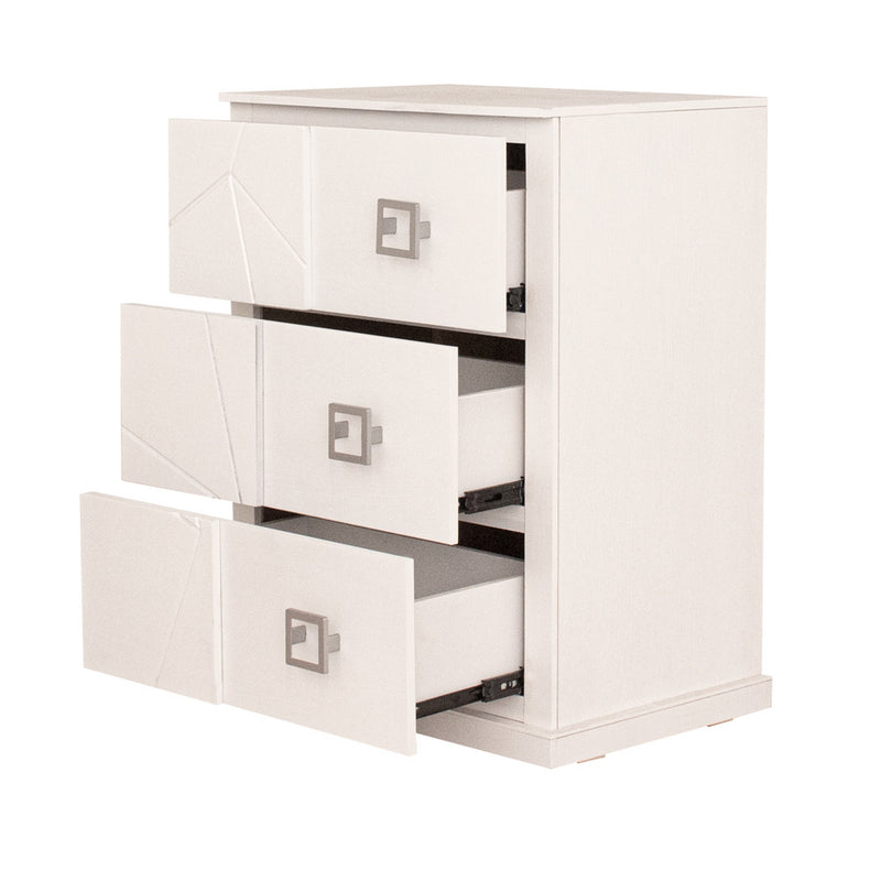 Recamara KS 3 Piezas Eloria - Gris y Blanco