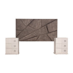 Recamara KS 3 Piezas Eloria - Gris y Blanco