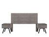 Recamara KS 3 Piezas Patricia - Gris
