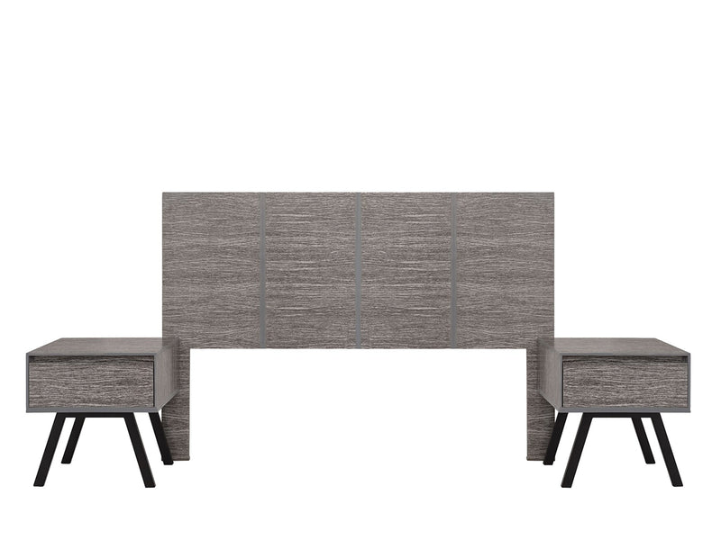 Recamara KS 3 Piezas Patricia - Gris