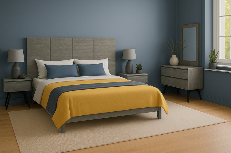 Recamara KS 3 Piezas Patricia - Gris