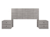 Recamara KS 3 Piezas Louis - Gris