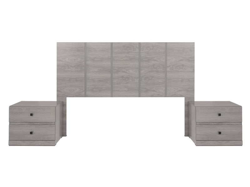 Recamara KS 3 Piezas Louis - Gris