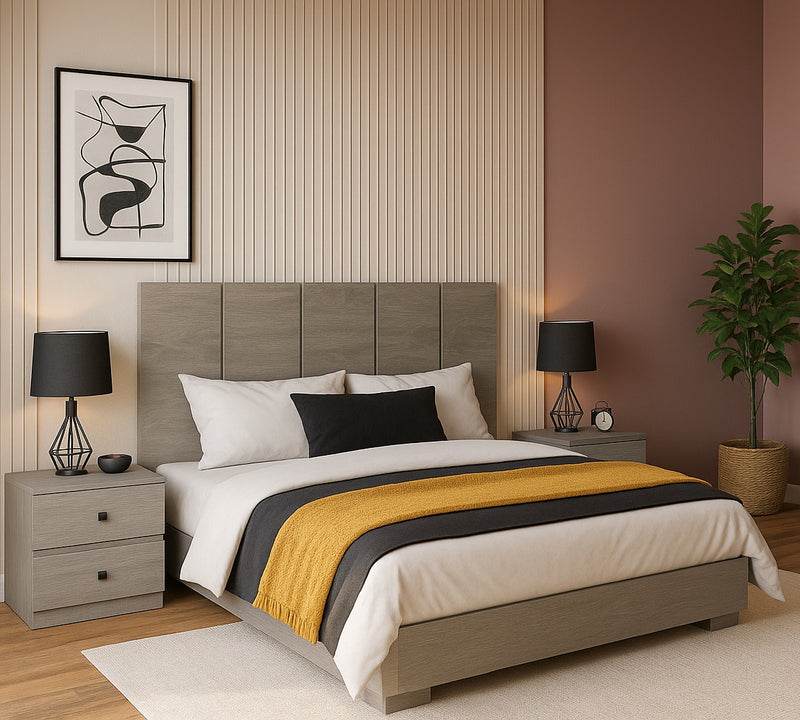 Recamara KS 3 Piezas Louis - Gris