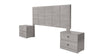 Recamara KS 3 Piezas Louis - Gris