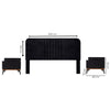 Recamara KS 3 Piezas Guelara - Negro