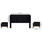 Recamara KS 3 Piezas Guelara - Negro