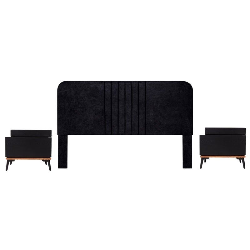 Recamara KS 3 Piezas Guelara - Negro