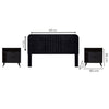 Recamara KS 3 Piezas Guelma - Negro
